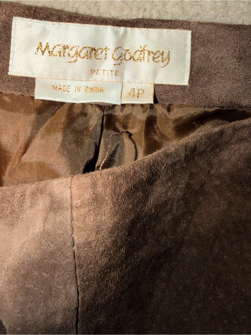Margaret Godfrey Brown Suede Embroidered Flare Pants - Women - Picture 2 of 3